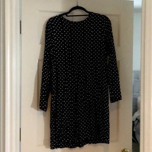 Classic! H&M black and white polka dot dress.